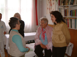 Some of the staff at the new building's opening