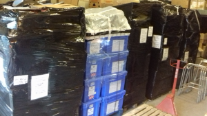 Some of the pallets we sent to the Yemen